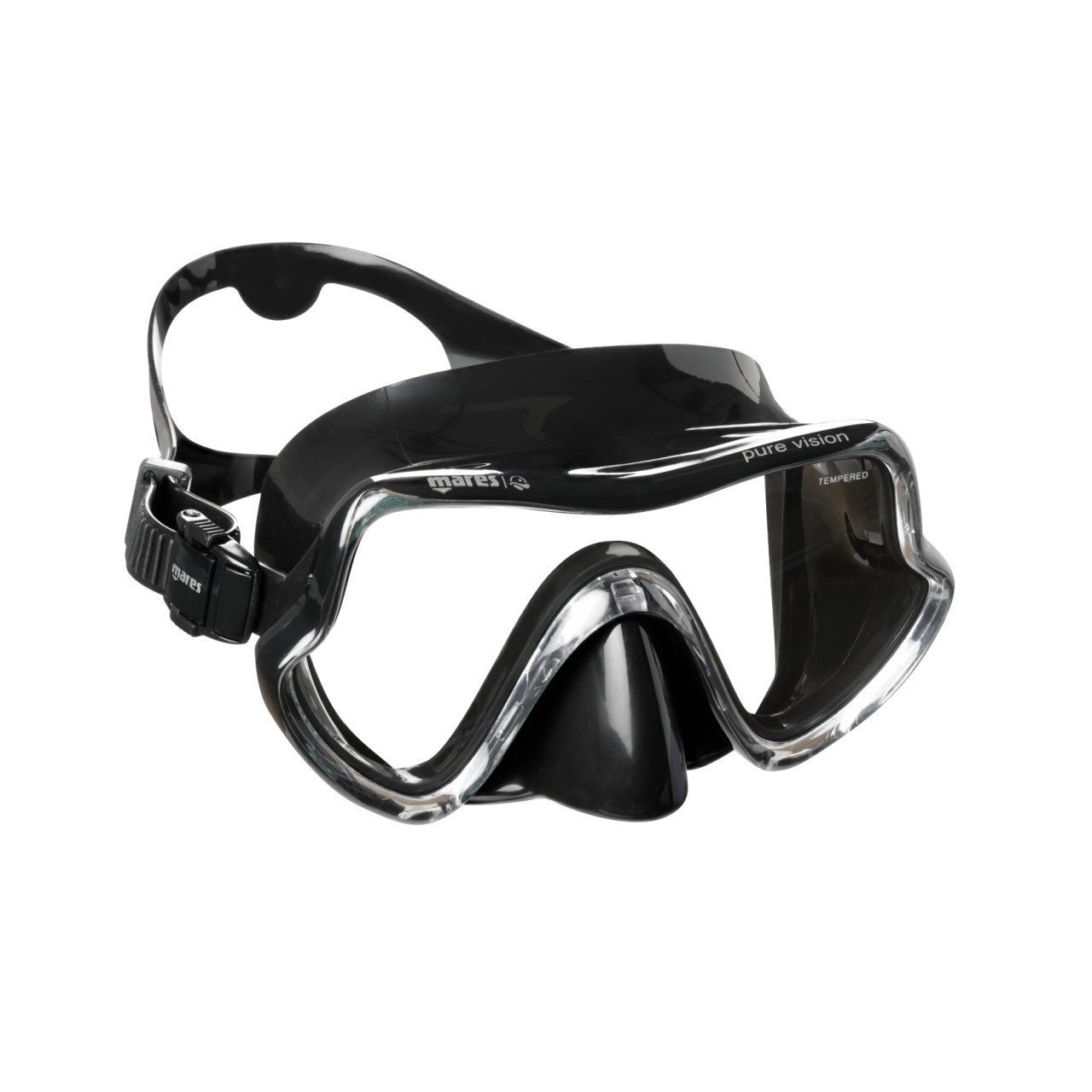 Mares PURE VISION Maske Karton Kutu - Şeffaf/Sarı