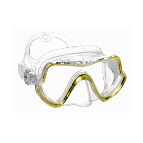 Mares PURE VISION Maske Karton Kutu - Şeffaf/Sarı