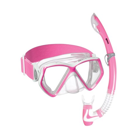 Mares PIRATE NEON Maske Şnorkel Çocuk Seti Şamandıra - Şeffaf/Sarı