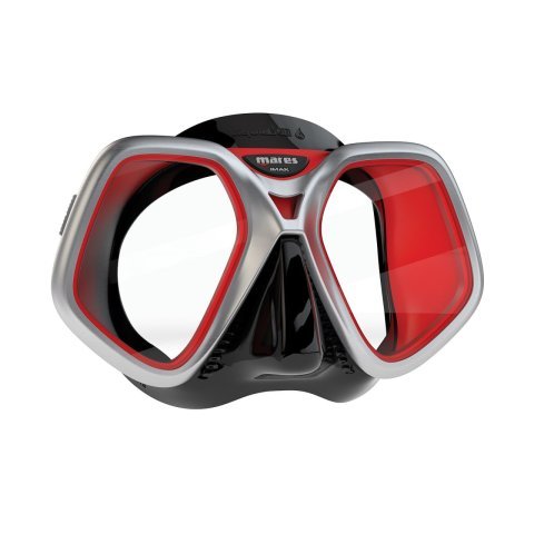 Mares CHROMA LiquidSkin Maske Siyah/Kırmızı - Eco Kutu