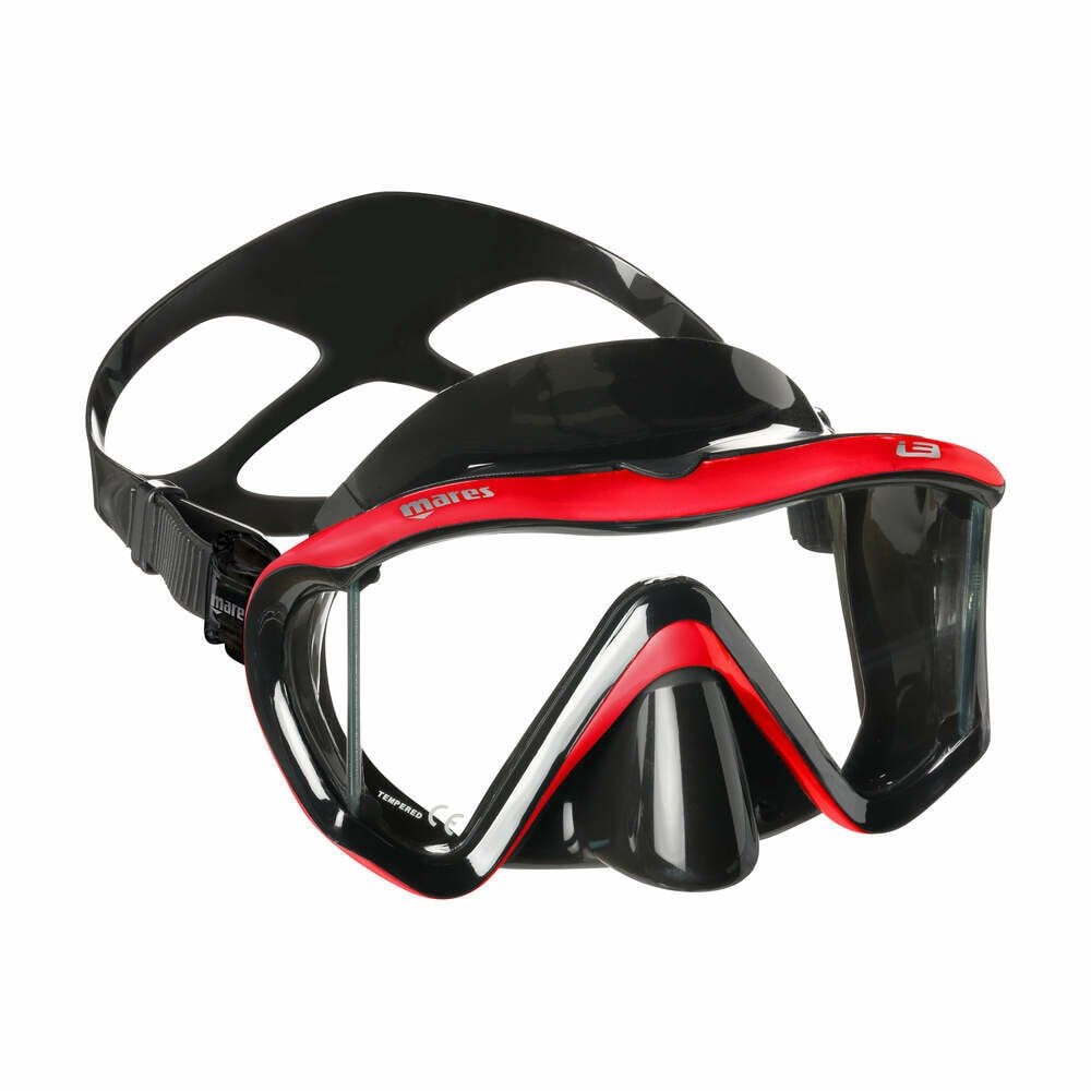 Mares i3 Maske Siyah/Kırmızı