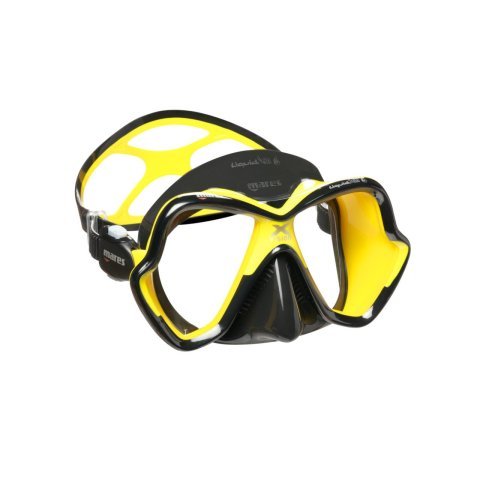 Mares X-VISION CHROME LS Maske Şeffaf Cam/Beyaz/Siyah