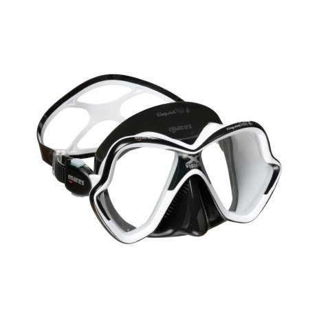 Mares X-VISION CHROME LS Maske Şeffaf Cam/Sarı/Siyah