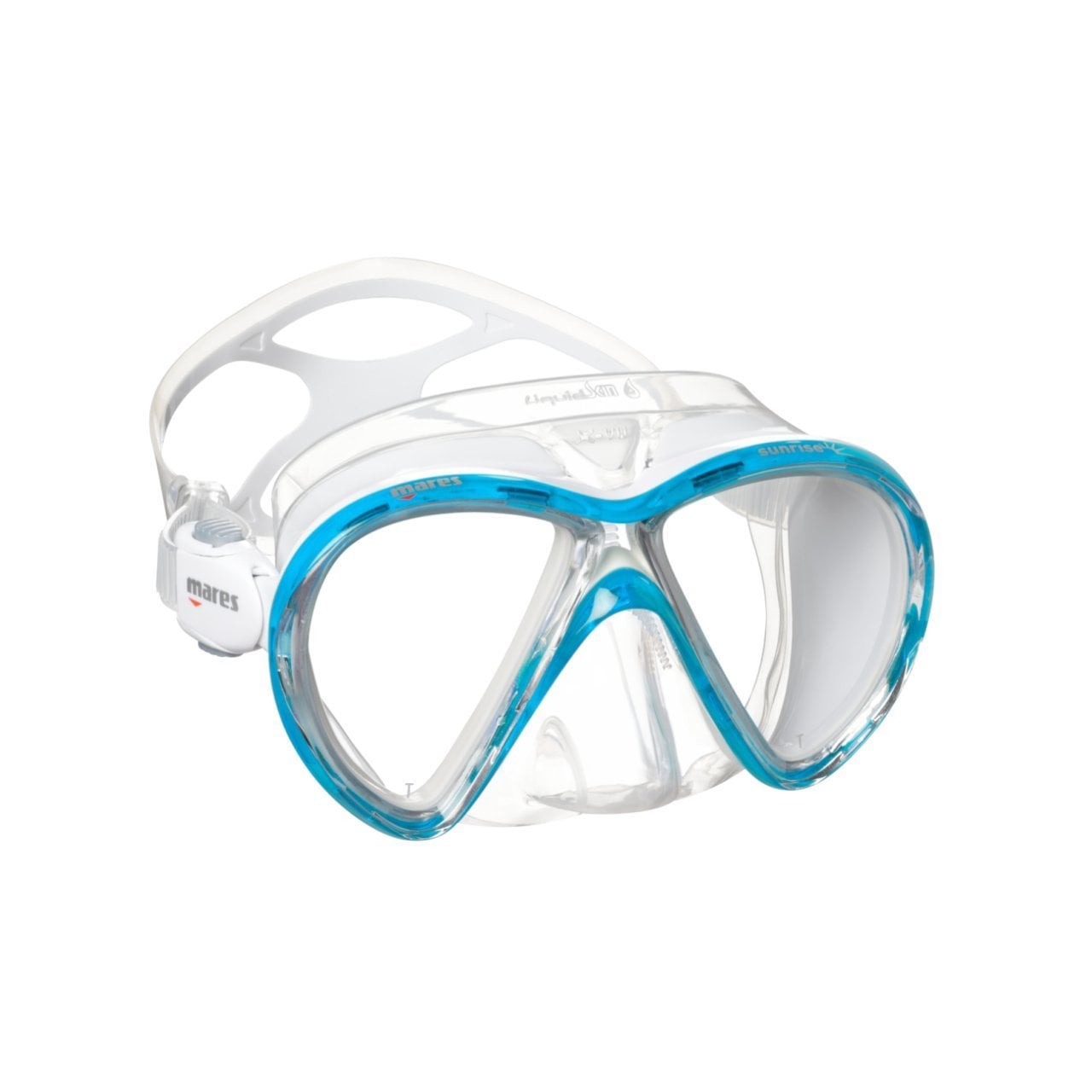 Mares X-VU LiquidSkin Sunrise Maske Şeffaf/Kırmızı