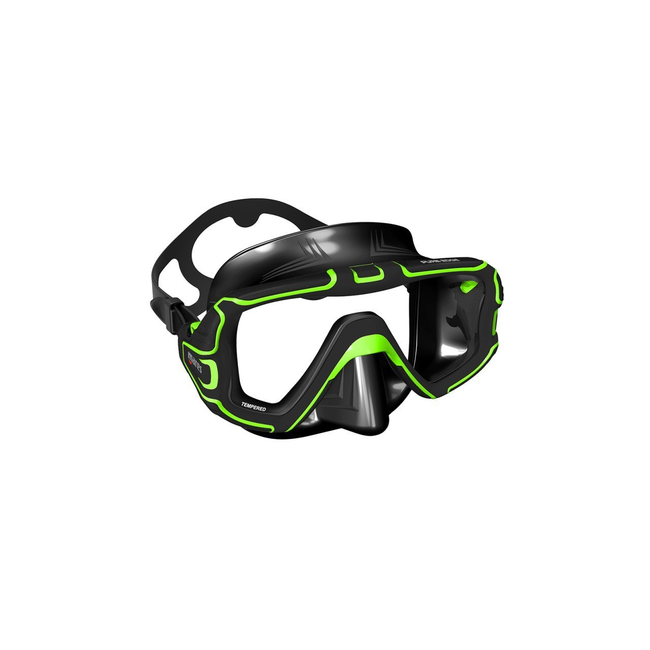 Mares PURE EDGE Maske Şeffaf/Mavi