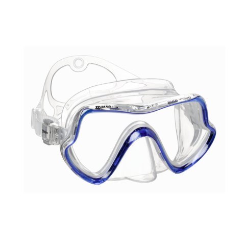 Mares PURE VISION Maske Karton Kutu - Şeffaf/Mavi