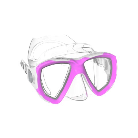 Mares TRYGON 8-14 Yaş Çocuk Maske Karton Kutu - Şeffaf/Pembe