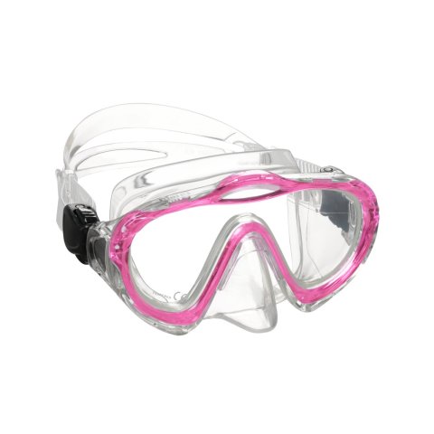 Mares SHARKY 4-7 Yaş Çocuk Maske Plastik Kutu - Şeffaf/Pembe