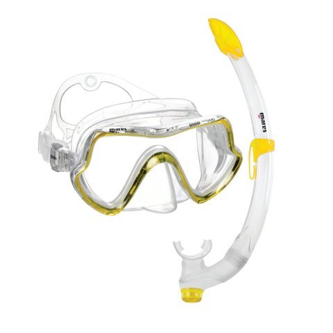Mares PURE VISION Maske Şnorkel Seti Şeffaf/Sarı