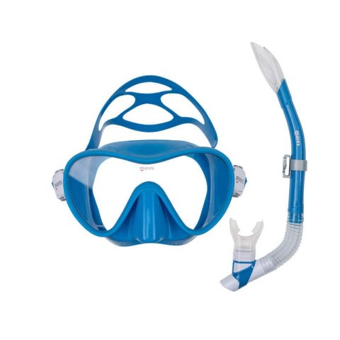 Mares TROPICAL Maske Şnorkel Seti Fileli Çanta - Mavi