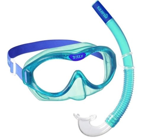 Mares DILLY Maske Şnorkel Çocuk Seti Karton Kutu - Açık Mavi / Mavi