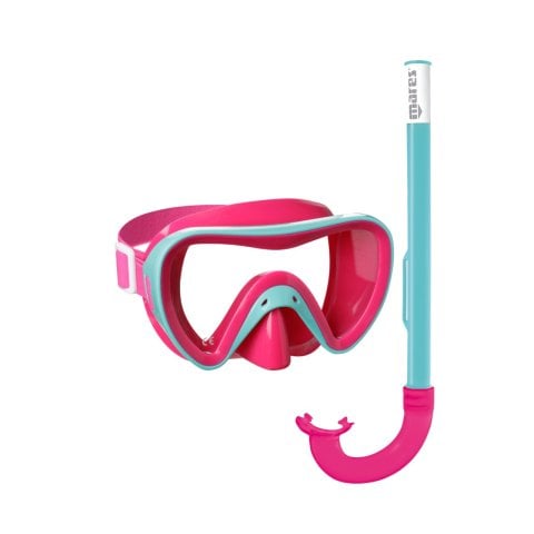 Mares TURTLE Maske Şnorkel Çocuk Seti İstiridye - Mavi / Yeşil