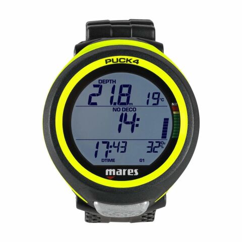 Mares PUCK 4 Dalış Bilgisayarı Siyah/Sarı